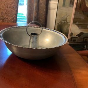 Rustic  metal serving bottle topper with handle